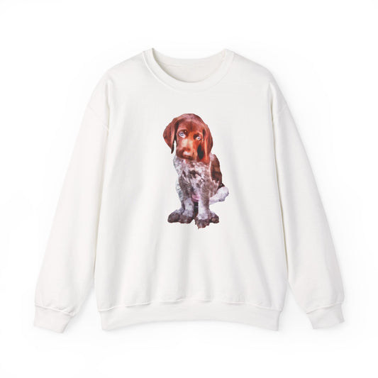 Benny Unisex 50/50 Crewneck Sweatshirt for German Shorthair Pointers
