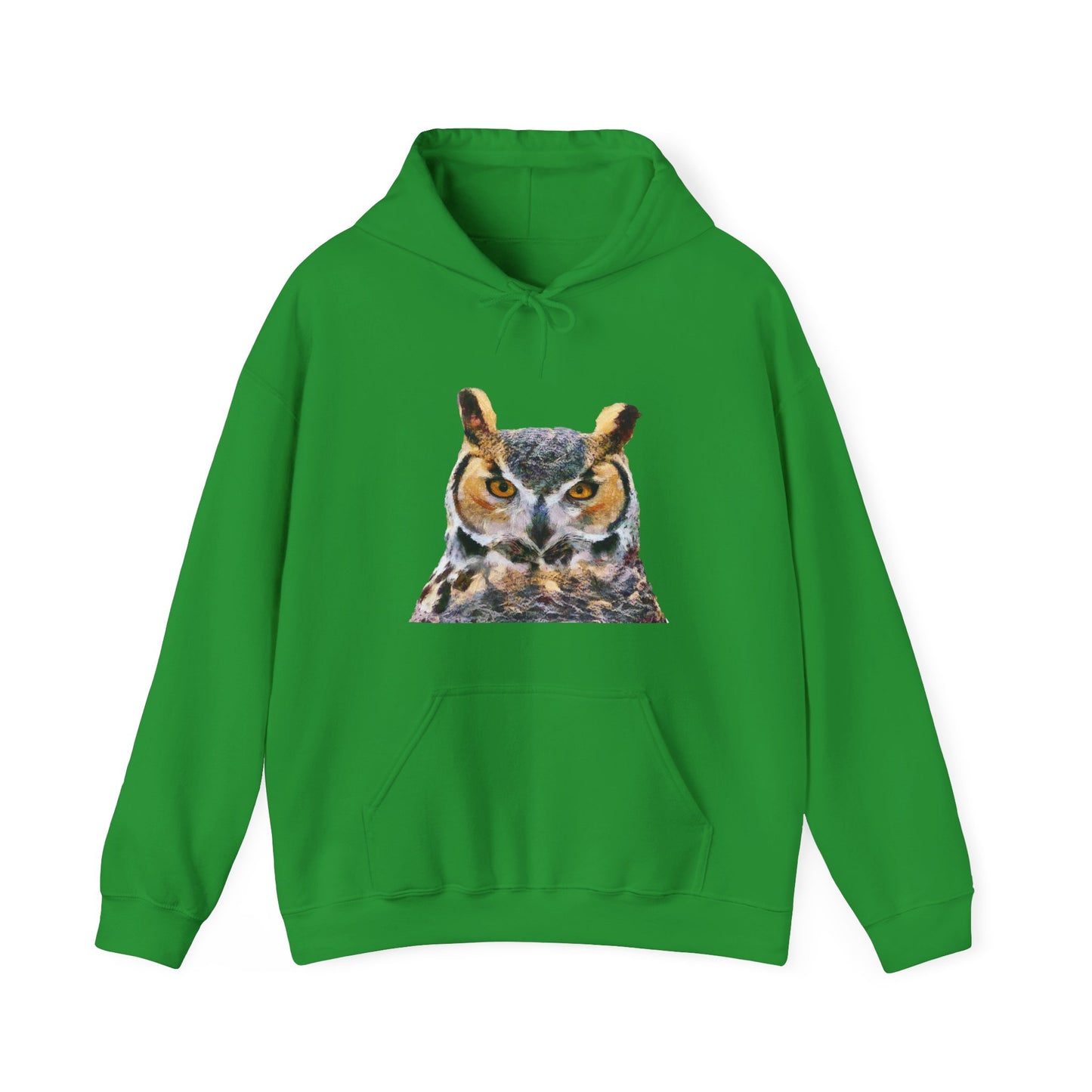 Great Horned Owl 'Hooty' Unisex 50-50 Hoodie