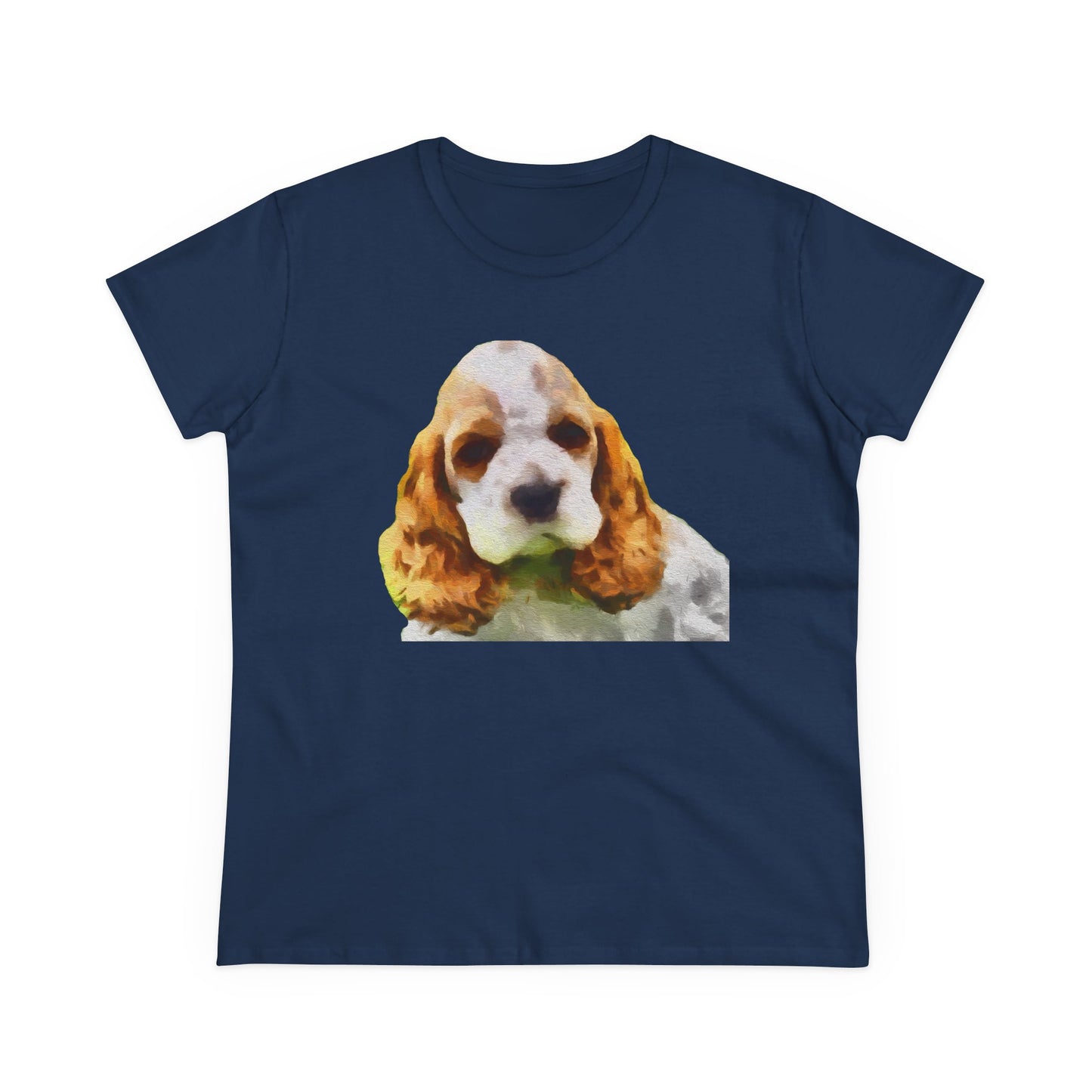 Cocker Spaniel 'Hogan' Women's Midweight Cotton Tee