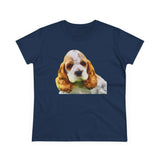 Cocker Spaniel 'Hogan' Women's Midweight Cotton Tee