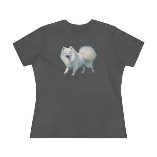 Japanese Spitz Women's Relaxed Fit Cotton Tee