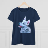 Norwegian Buhund Women's Midweight Cotton Tee