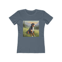 Greater Swiss Mountain Dog Women's Slim Fitted Ringspun Cotton Tee