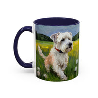 Dandie Terrier - Ceramic Accent Coffee Mug  - 2 Sizes