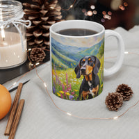 Black & Tan Coonhound Ceramic Mug 11oz