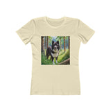 Karelian Bear Dog Artistic Masterpiece Women's Ringspun Cotton Tee