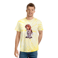 German Shorthair Pointer 'Benny' UnisexTie-Dye Tee, Cyclone