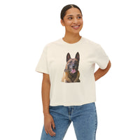 Belgian Malinois Women's Oversized Boxy Tee - Embrace Your Style