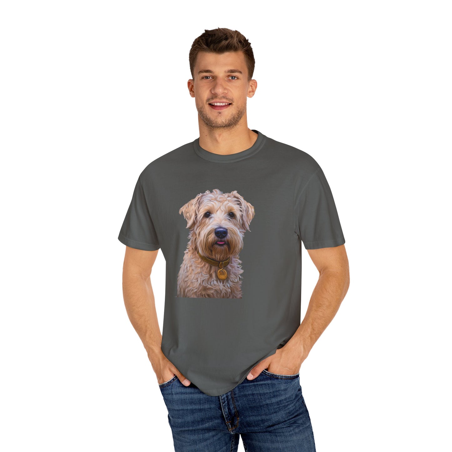 Soft Coated Wheaten Terrier Unisex Relaxed Fit Garment-Dyed T-shirt