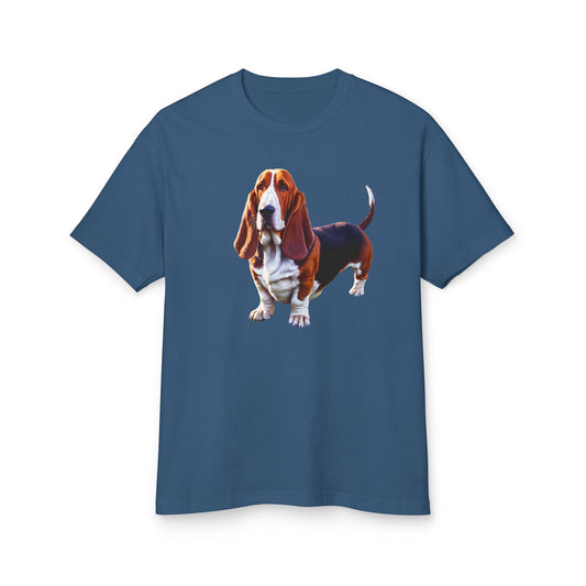Basset Hound Unisex Relaxed Fit Tee – A Touch of Vintage Elegance