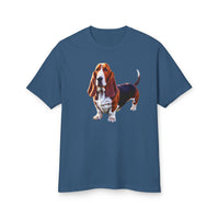 Basset Hound Unisex Relaxed Fit Tee – A Touch of Vintage Elegance
