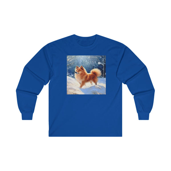 Finnish Spitz Unisex Classic Cotton Long Sleeve Tee