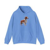 Irish Red & White Setter- Unisex 50/50 Hooded Sweatshirt