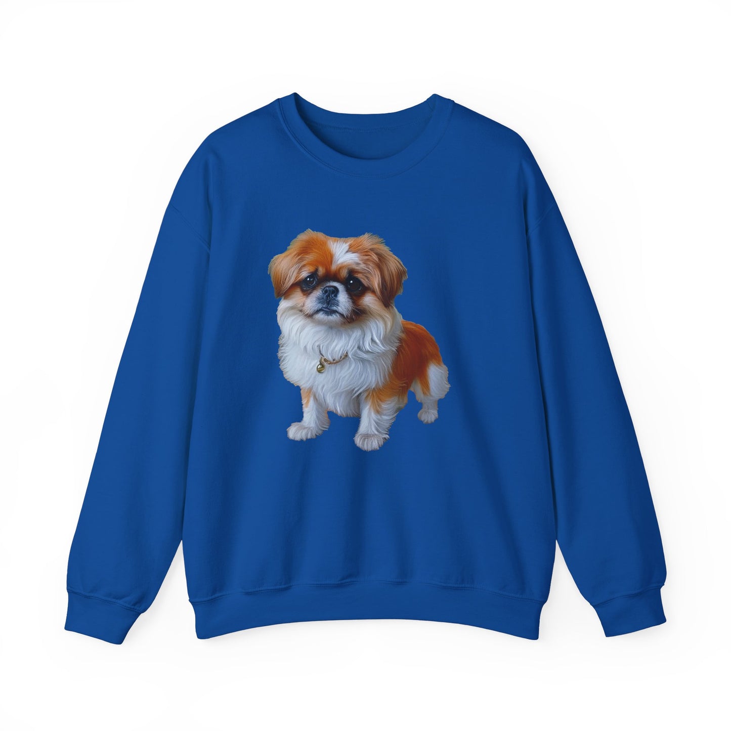 Pekingese Puppy 50/50 Crewneck Sweatshirt
