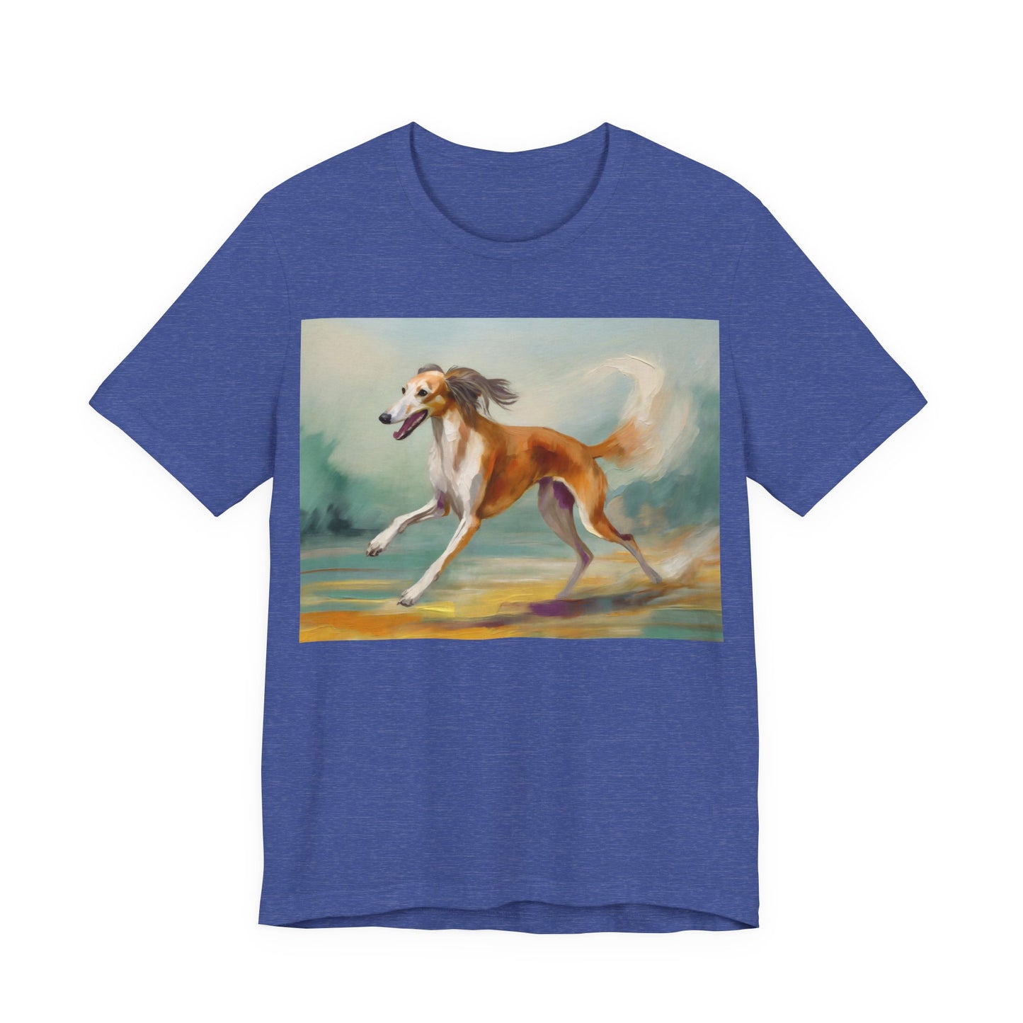 Saluki 'On the Run' Unisex Jersey Short Sleeve Tee