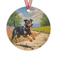 Manchester Terrier Christmas Tree  Metal Ornaments