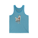 Yakutian Laika Unisex Jersey Tank Top
