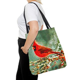 Winter Cardinal Tote Bag