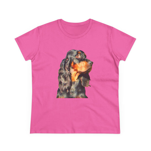 Gordon Setter 'Angus' Women's Midweight Cotton Tee