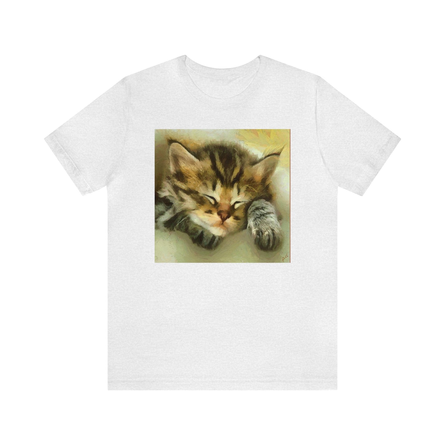 Sleepy Brucie The Cat - -  Classic Jersey Short Sleeve Tee