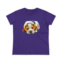 English Foxhound 'Sheeba' Women's Midweight Cotton Tee