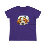 English Foxhound 'Sheeba' Women's Midweight Cotton Tee