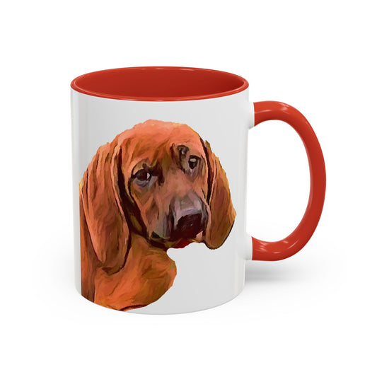 Redbone Coonhound Accent Coffee Mug - 2 sizes