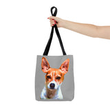 Chic Rat Terrier Polyester Tote Bag
