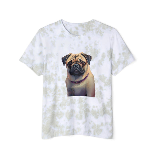 Pug Unisex  Fashion Tie-Dyed T-Shirt