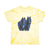 Belgian Shepherds  --  Unisex Cotton Tie-Dye Tee, Cyclone