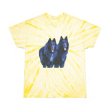 Belgian Shepherds  --  Unisex Cotton Tie-Dye Tee, Cyclone