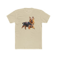 Australian Terrier Men's Fitted Cotton Crew Tee