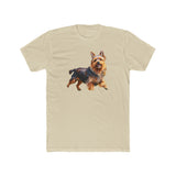 Australian Terrier Men's Fitted Cotton Crew Tee