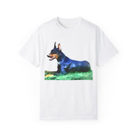 Doberman Pinscher 'Lina' Unisex Relaxed Fit Garment-Dyed T-shirt