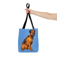 Charming 'Andrew' Border Terrier Tote Bag