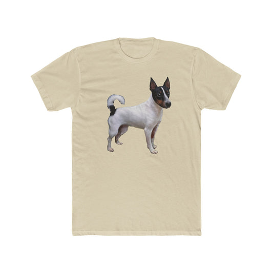 Japanese Terrier - Dog Lover Men's Fitted Cotton Crew Tee