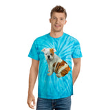 English Bulldog 'Bugsy' - Unisex Tie-Dye Tee, Cyclone