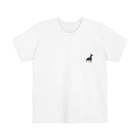 Doberman Pinscher Unisex Pocket T-shirt