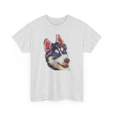 Siberian Husky 'Iditarod' Unisex Heavy Cotton Tee