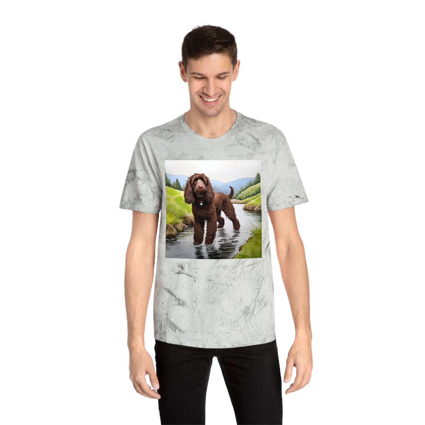Irish Water Spaniel Unisex Color Blast T-Shirt