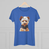 Yorkshire Terrier 'Yorkie' - Lupis Women's Slim Fit Triblend Tee