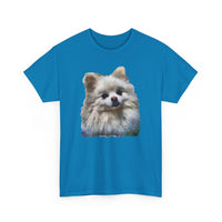 Pomeranian "Snowball" Unisex Heavy Cotton Tee by Doggylips™