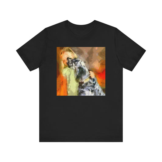 English Setter & Child - Unisex Jersey Short Sleeve Tee