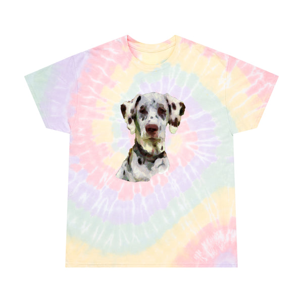 Dalmatian Unisex Cotton Tie-Dye Tee, Spiral