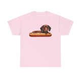 Dachshund  --  Weiner Dog  --  Unisex Heavy Cotton Tee