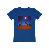 Horses in Moonlight Women's Slim Fit Ringspun Cotton Tee
