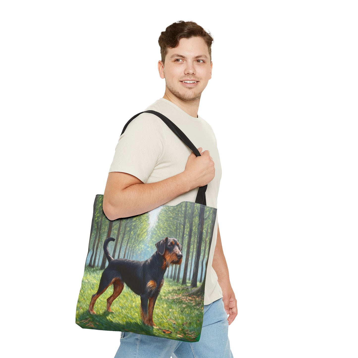 Jagdterrier Polyester Tote Bag: A Hunter's Companion