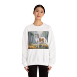 Borzoi 'Russian Wolfhound' Unisex 50/50 Crewneck Sweatshirt