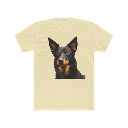 Australian Kelpie #2 Men's Fitted Cotton Crew Tee