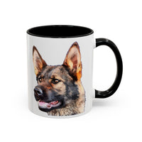 German Shepherd 'Hans' Accent Coffee Mug, 2 sizes